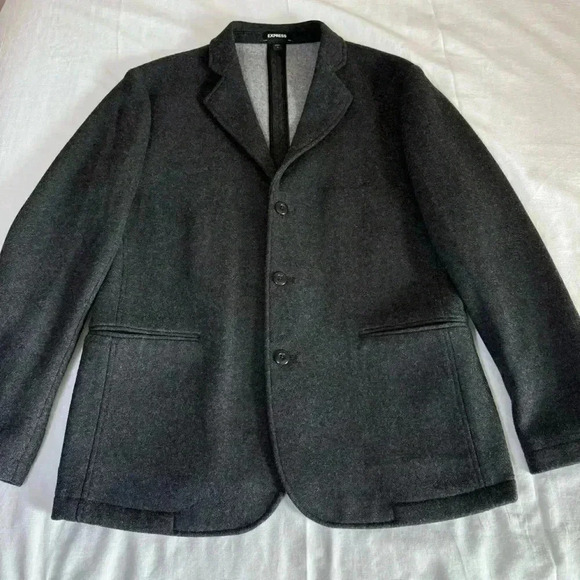 Express Other - NWOT Express Men’s Slim Blazer Jacket Wool Blend Size Medium Casual Business